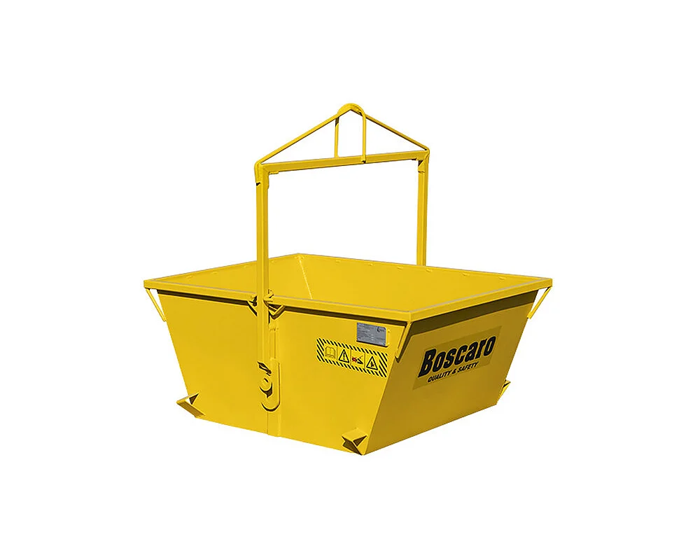 Crane tilting bucket