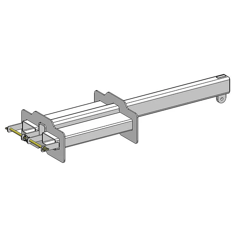 Fork mounted fixed crane jib
