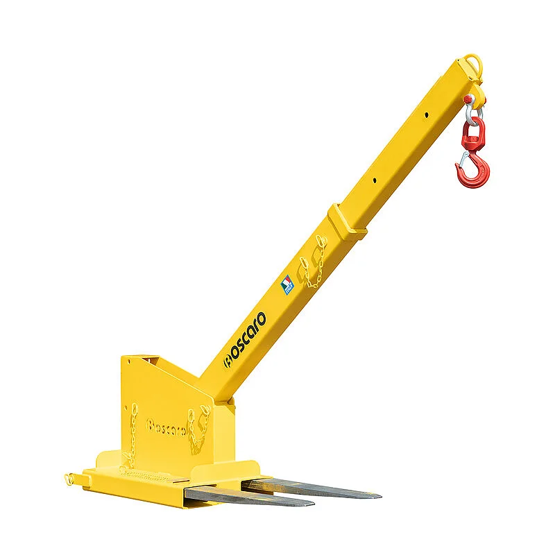 Fork mounted crane jib